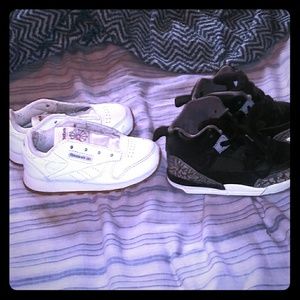 Toddler Reebok classics and Jordans